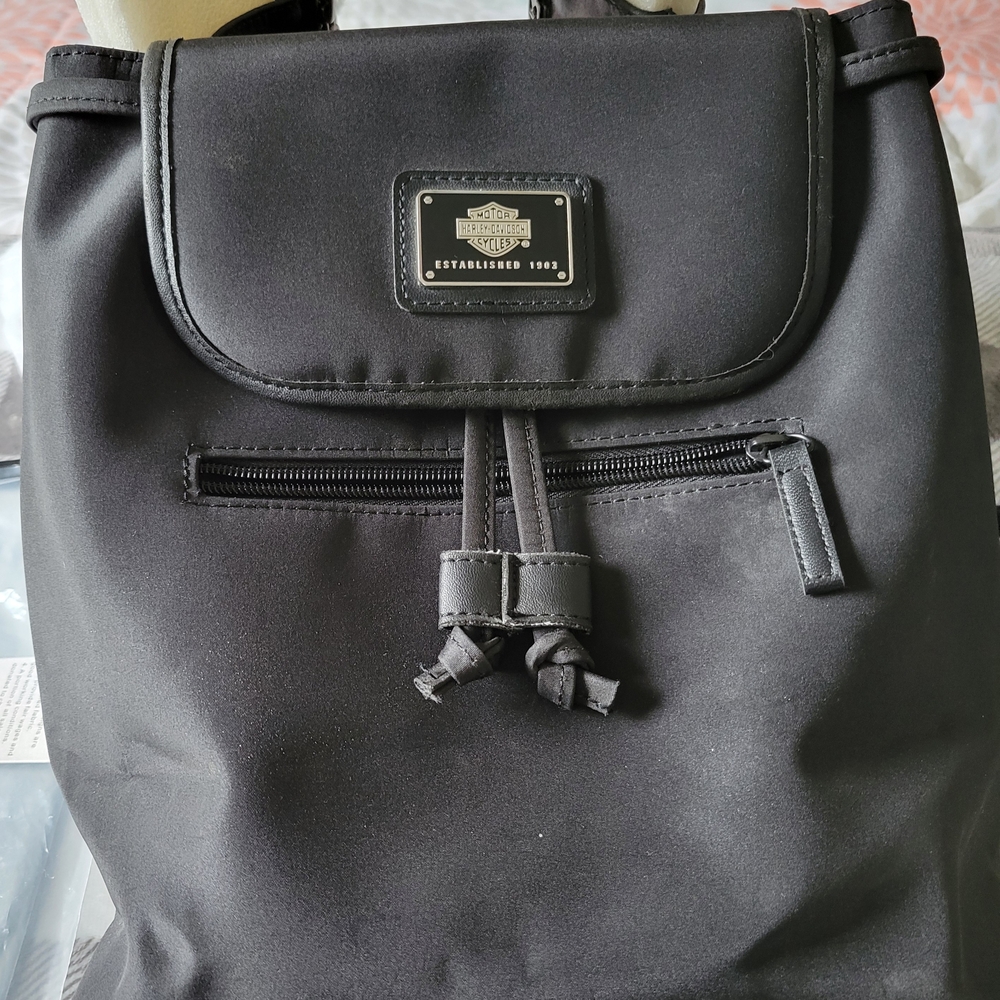 Harley-Davidson Black Backpack with Classic Design